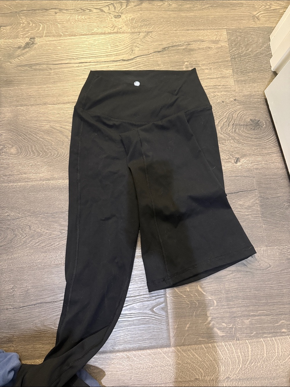 Black High-Waist Wide-leg Leggings